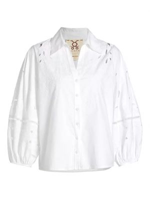 Белая хлопковая блузка Figue