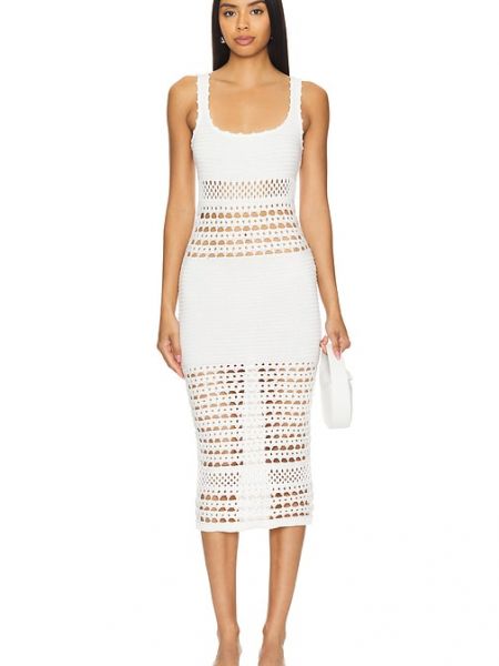 Vestido midi Retrofete blanco