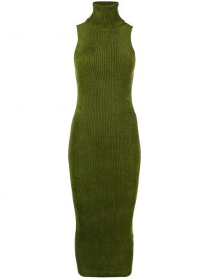 Šaty bez rukávů Alexandre Vauthier zelené