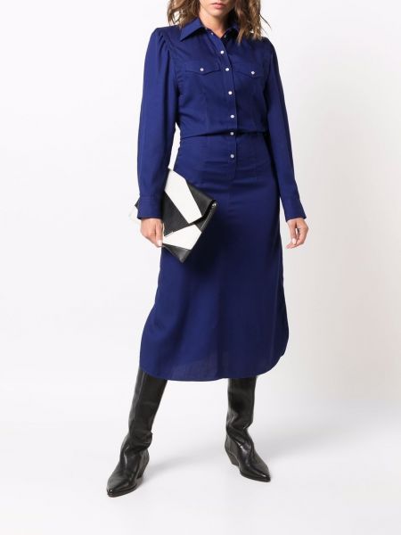 Vestido midi Isabel Marant azul