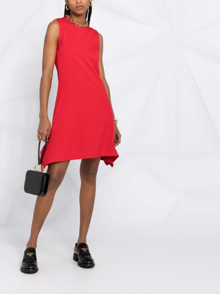 Mini vestido asimétrico Victoria Victoria Beckham rojo