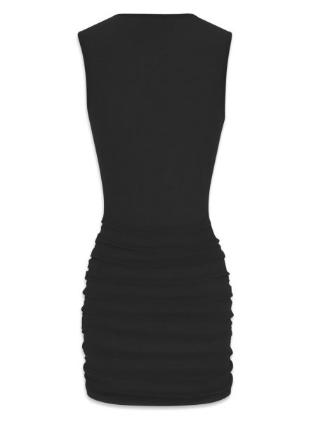 Sukienka bez rękawów tiulowa Saint Laurent czarna