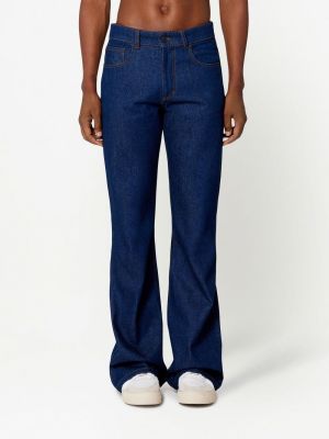 Zvonové džíny s nízkým pasem Ami Paris modré