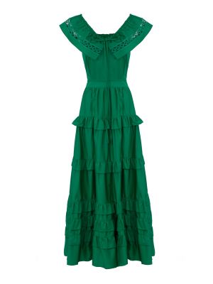 Длинное платье Milva Mi зеленое