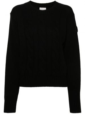 Sweter z kaszmiru Moncler czarny