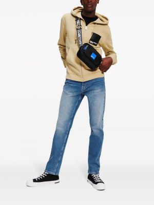 Slim fit skinny džíny s výšivkou Karl Lagerfeld Jeans modré