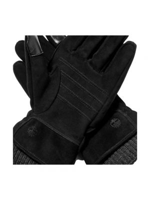 Rękawiczki zamszowe Timberland czarne