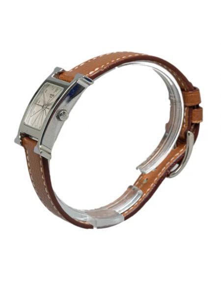 Zegarek ze stali chirurgicznej Hermès Vintage brązowy