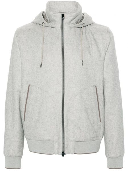 Veste matelassée à capuche Herno gris