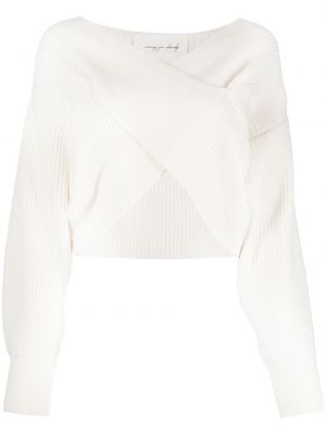 Pull en tricot Missing You Already blanc