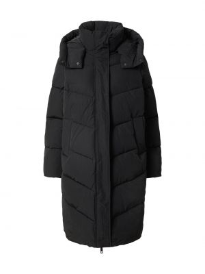 Черное зимнее пальто Calvin Klein
