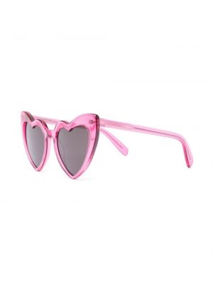 Akiniai nuo saulės su širdelėmis Saint Laurent Eyewear rožinė