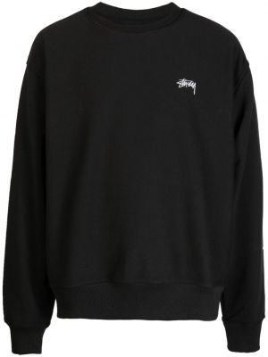 Sweatshirt mit stickerei Stüssy schwarz