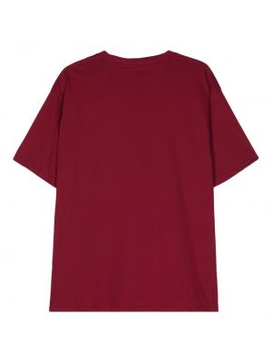 Medvilninis siuvinėtas marškinėliai Gcds raudona