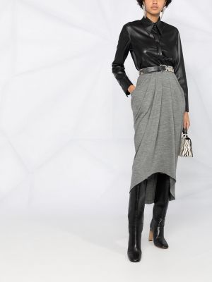 Falda asimétrica Isabel Marant gris
