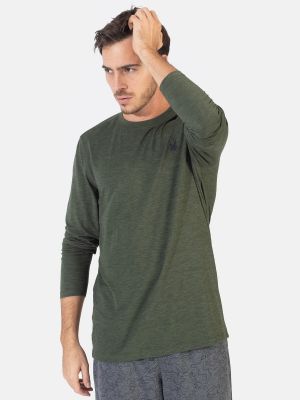 Tričko s dlhými rukávmi Spyder khaki