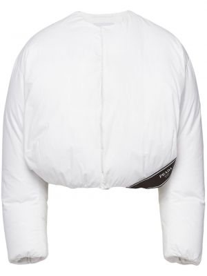 Πουπουλένιο μπουφάν Prada λευκό
