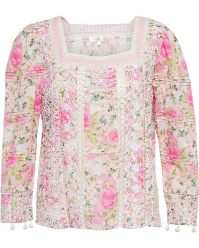 Top de algodón Loveshackfancy rosa