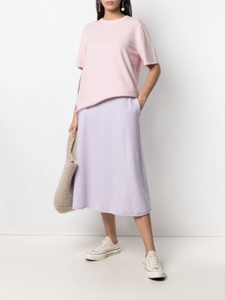 Falda de cachemir de punto Extreme Cashmere violeta
