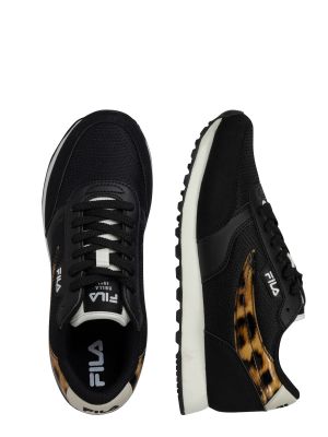 Sneakers με λεοπαρ μοτιβο Fila μαύρο