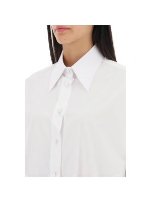 Camisa de algodón oversized Dolce&gabbana blanco