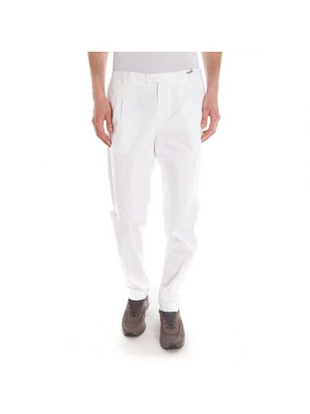 Spodnie plisowane Daniele Alessandrini białe