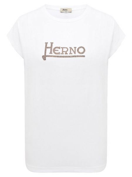 Хлопковая футболка Herno белая