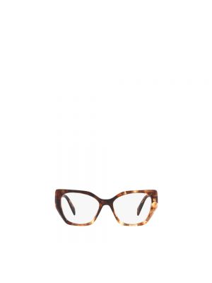 Okulary przeciwsłoneczne filcowe Prada brązowe