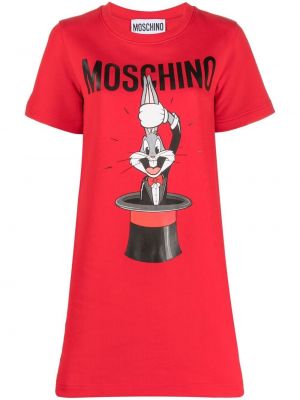 Jersey klänning Moschino röd