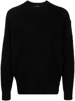 Пуловер с кръгло деколте Calvin Klein черно