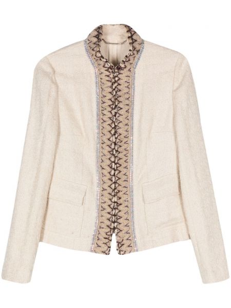 Μακρύ σακάκι tweed με πετραδάκια Dolce & Gabbana Pre-owned