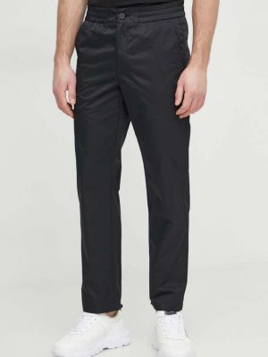 Jednobarevné kalhoty Versace Jeans Couture černé