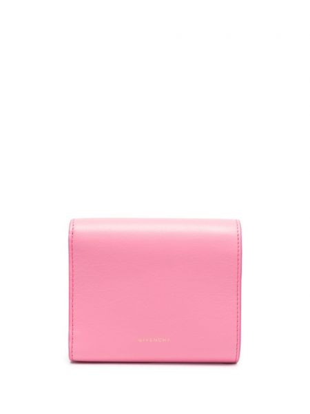 Portfel skórzany Givenchy różowy