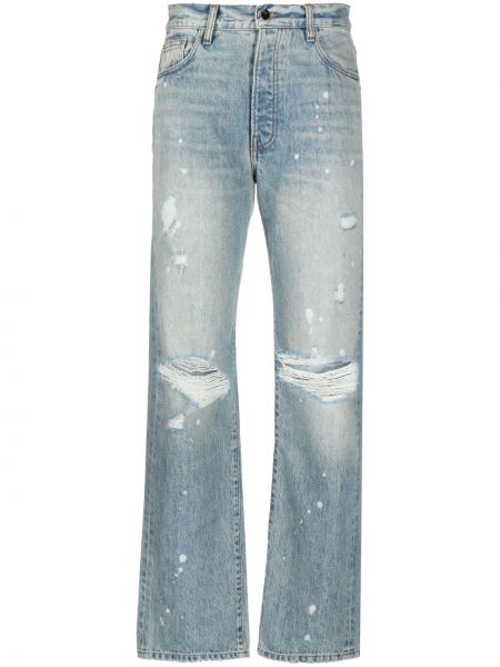 Rippet straight jeans Amiri blå