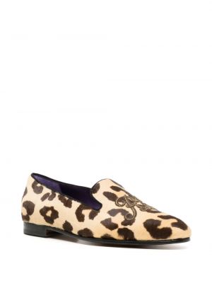 Leopardimustriga mustriline loafer-kingad Ralph Lauren Collection
