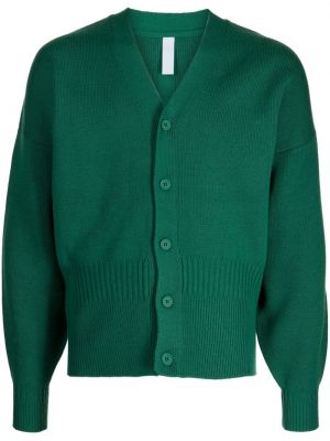 Cardigan di lana con scollo a v Cfcl verde