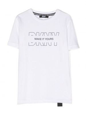 T-shirt for piger Dkny Kids hvid