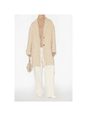 Cappotto corto di lana a quadri Isabel Marant Etoile marrone