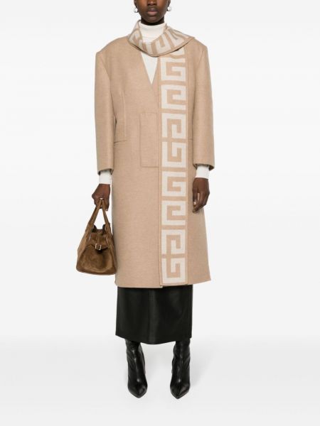 Vilnonis paltas Givenchy smėlinė