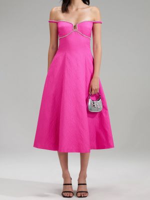 Коктейльное платье Self-portrait розовое