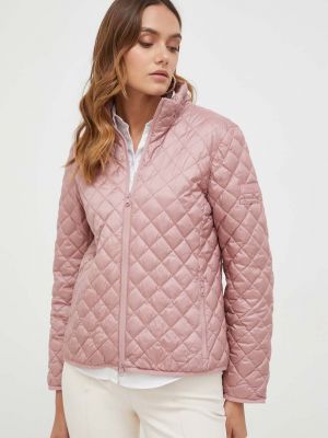 Pernata bomber jakna Max Mara Leisure ružičasta