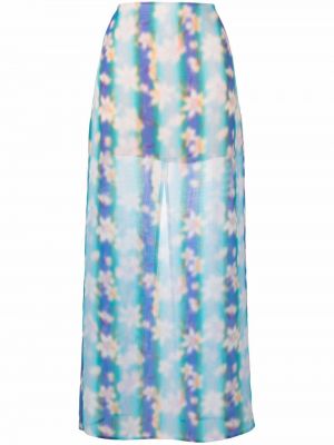 Květinové dlouhá sukně s potiskem Nina Ricci