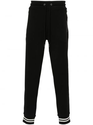 Pantaloni sport din jerseu Moncler negru