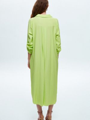 Платье-рубашка Adl зеленое