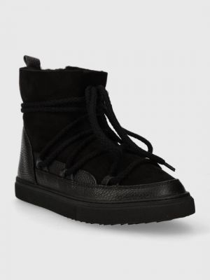 Замшевые зимние ботинки Inuikii черные