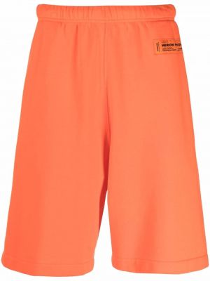 Bombažne bermuda kratke hlače Heron Preston oranžna