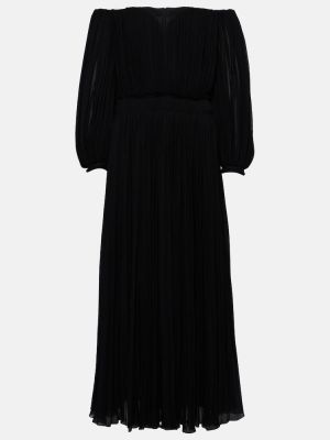Vlnené midi šaty Chloã© čierna