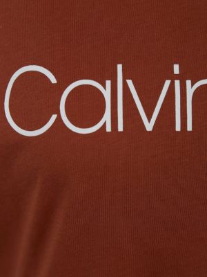Koszulka Calvin Klein Jeans brązowa