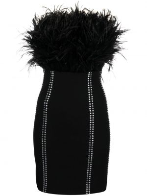 Вечерна рокля с кристали Loulou черно