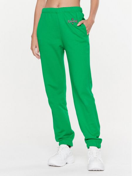 Широкие брюки Chiara Ferragni зеленые